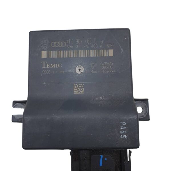 4F0907468D Audi A6 4F C6 Steuergerät Netzwerk Gateway Computer Einheit