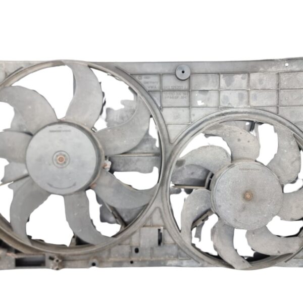 1K0121207J Audi A3 S3 8P VW Golf V Touran Caddy Doppellüfterring 2x Elektrolüfter + Lüfterring Kühlerlüfter