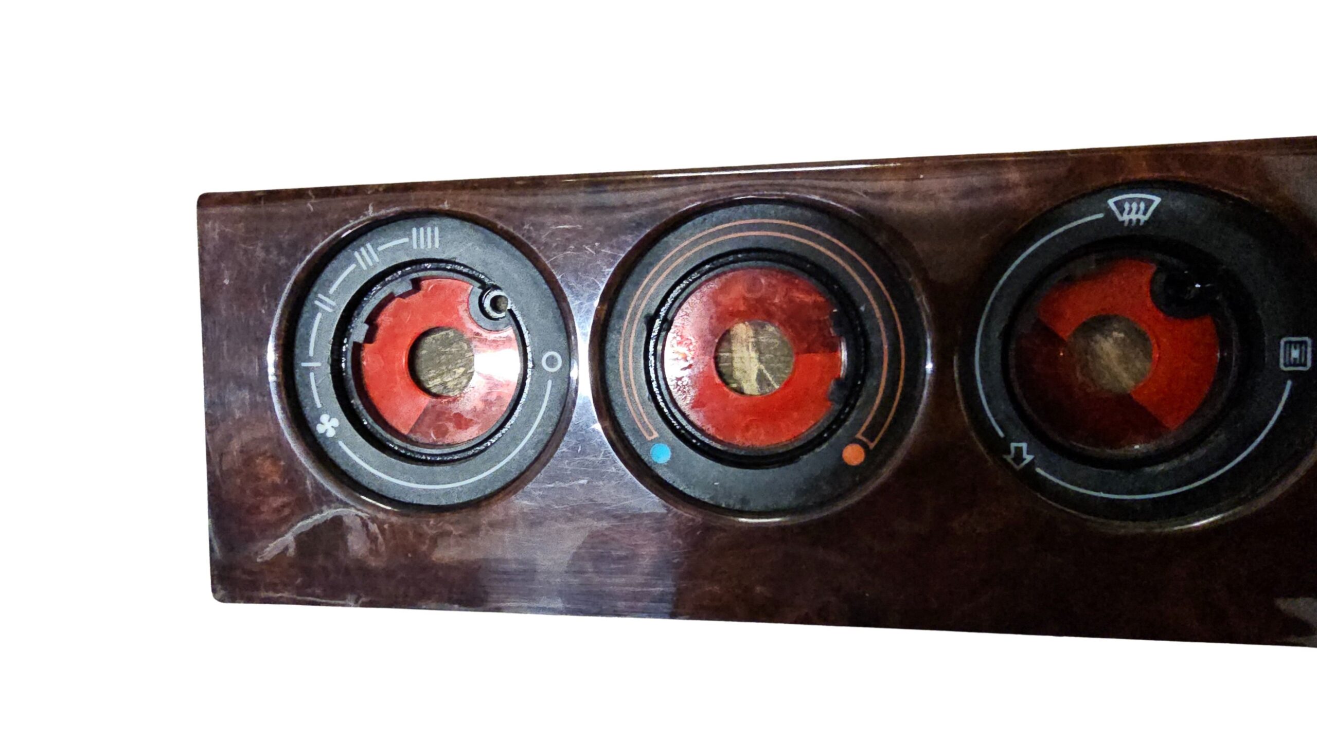 895819073A Audi 80 B4 Cabrio Coupe Typ89 Blende Heizungsregulierung Wurzelholz – Bild 2