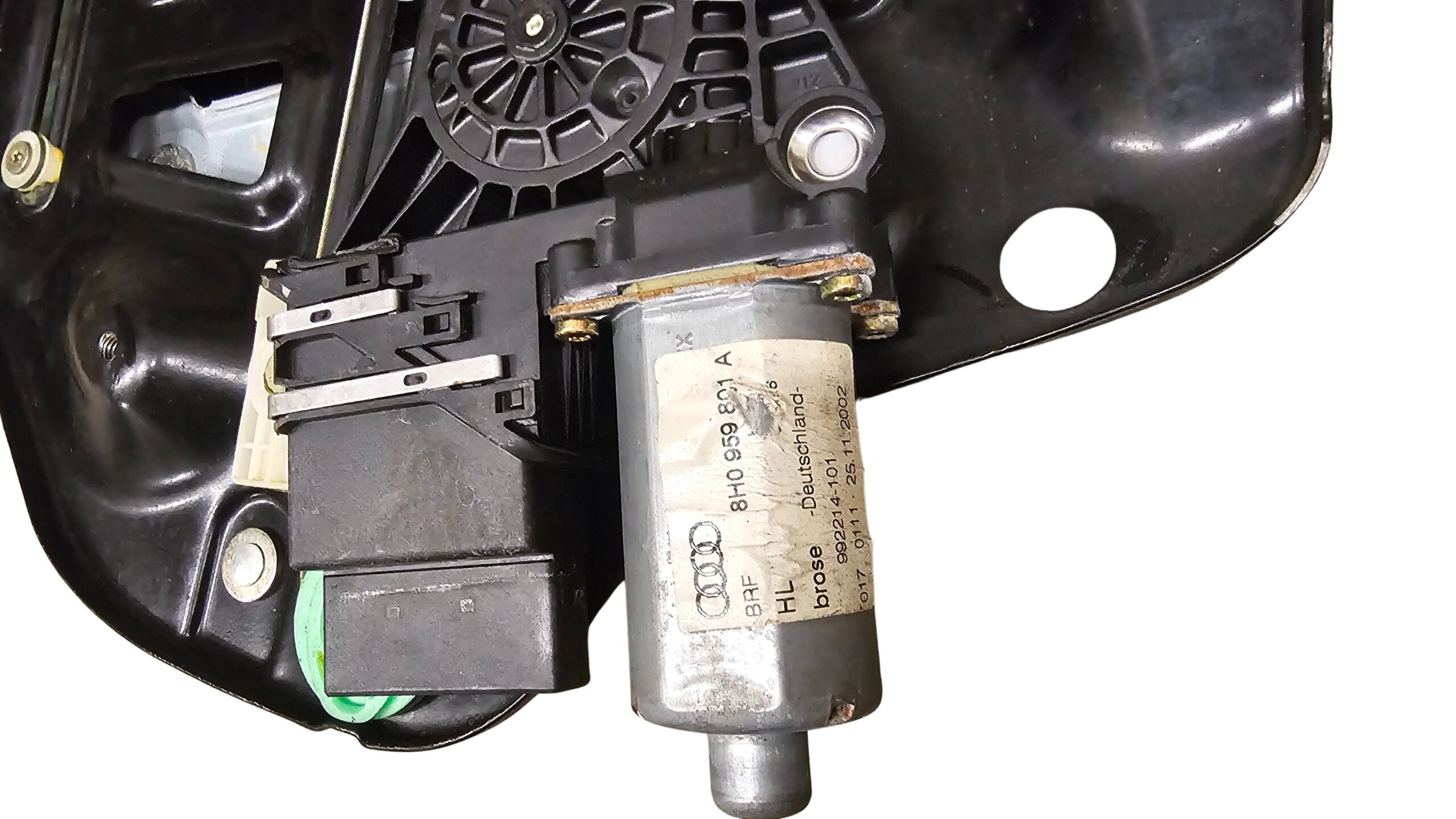 8H0839397 Audi A4 B6 B7 Cabrio Fensterheber mit Motor und Scheibe hinten links – Bild 4