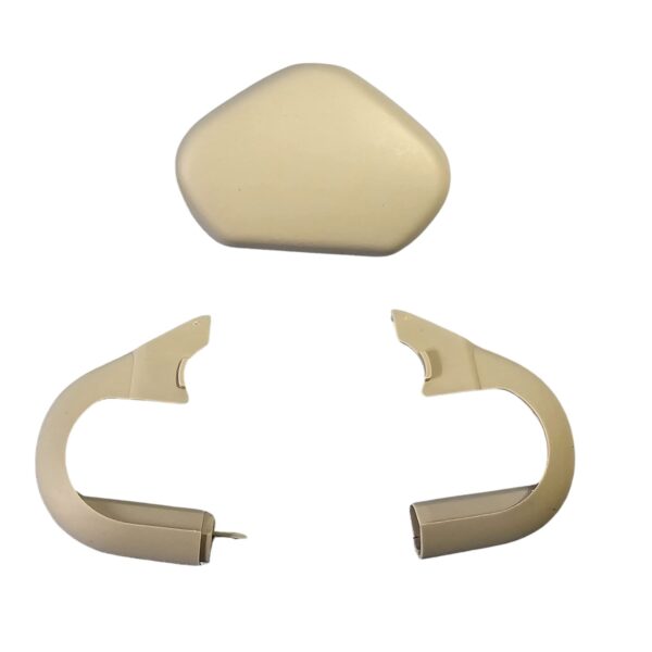 1J0858189C Original VW Seat Skoda Abdeckkappe für Sicherheitsgurt hellgrau links o. rechts Neu