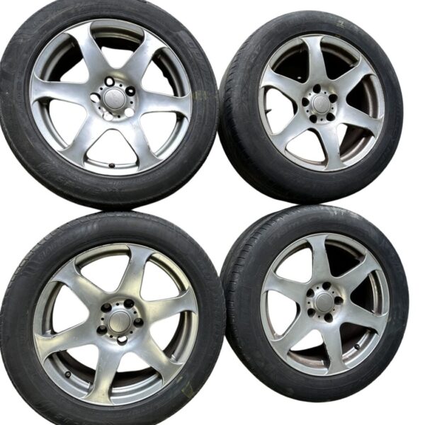 AEZ Alufelgen Satz 6-Speichen Silber 8x17 Zoll ET18, LK 5x112