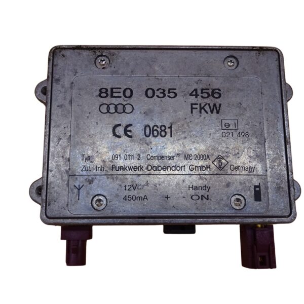 8E0035456 Audi A2 A3 S3 A4 S4 8E Cabrio 8H A6 4F A8 D3 Antennenverstärker Steuergerät