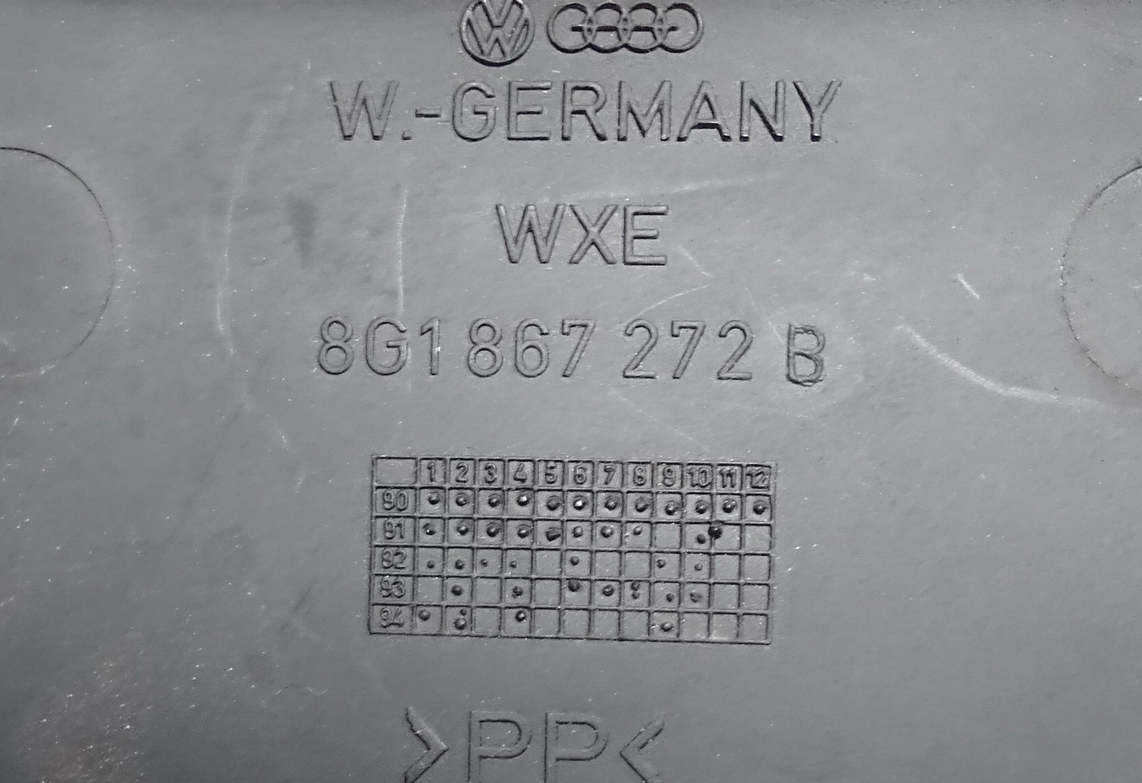 8G1867272B Audi 80 Cabrio Typ89 A-Säulenverkleidung Rechts Schwarz – Bild 3