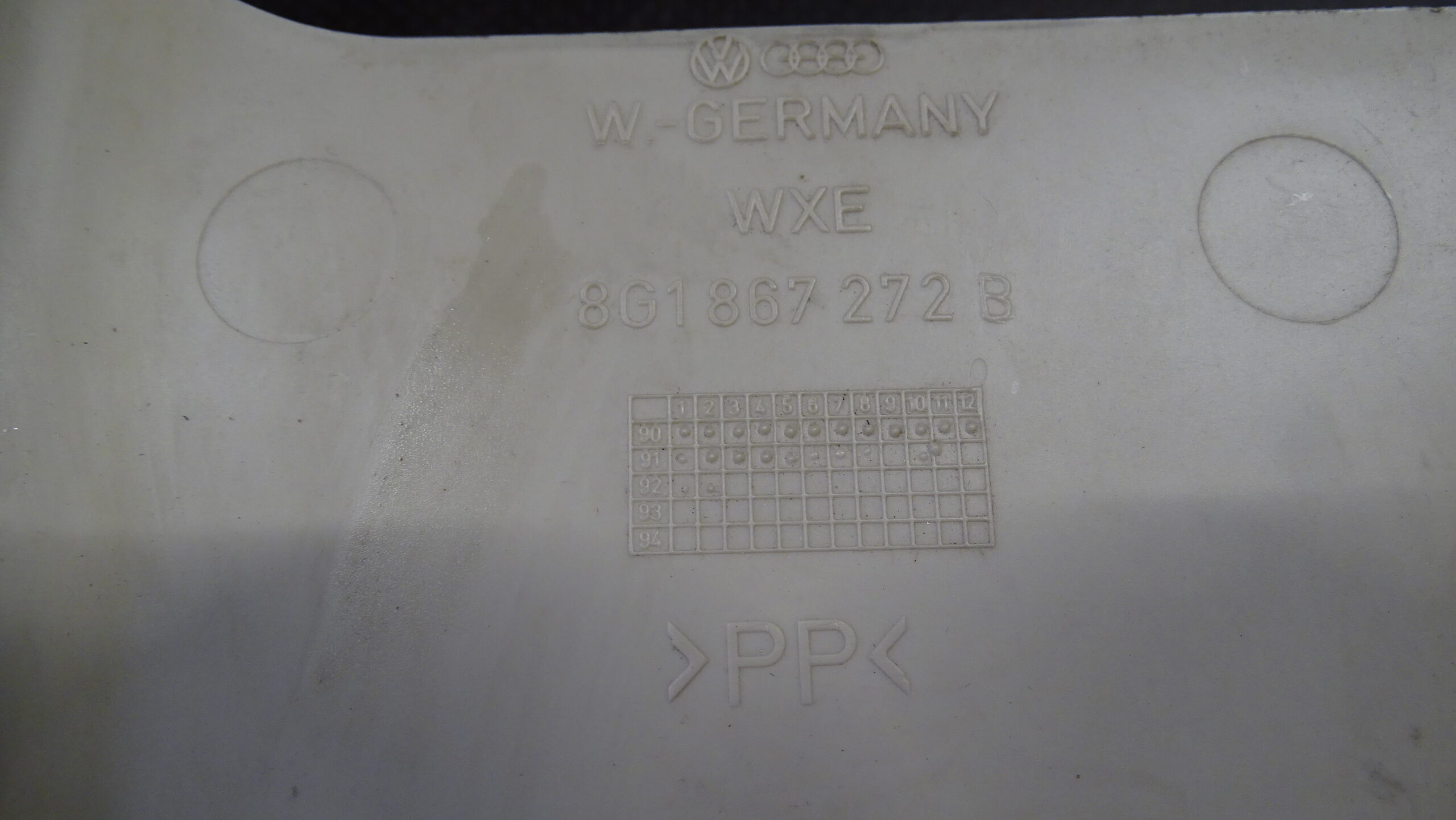 8G1867272B Audi 80 Cabrio Typ89 A-Säulenverkleidung Rechts Ecrue – Bild 3