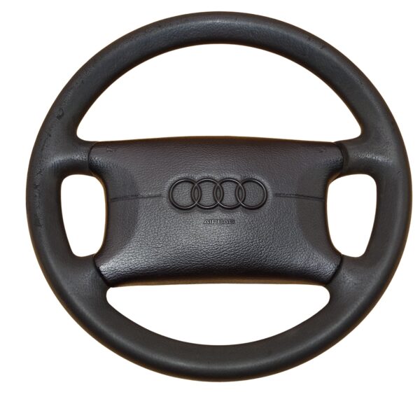 4A0419091AB+4D0951543D Audi 80 90 B3 B4 Cabrio Coupe Typ89 A4 B5 A6 C5 Lenkrad 4-Speichen mit Schleifring Airbag