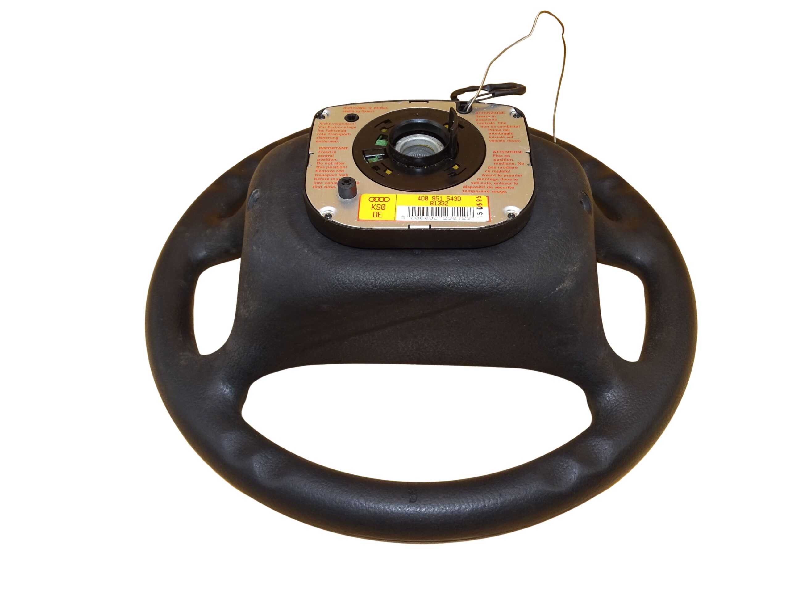 4A0419091AB+4D0951543D Audi 80 90 B3 B4 Cabrio Coupe Typ89 A4 B5 A6 C5 Lenkrad 4-Speichen mit Schleifring Airbag – Bild 10