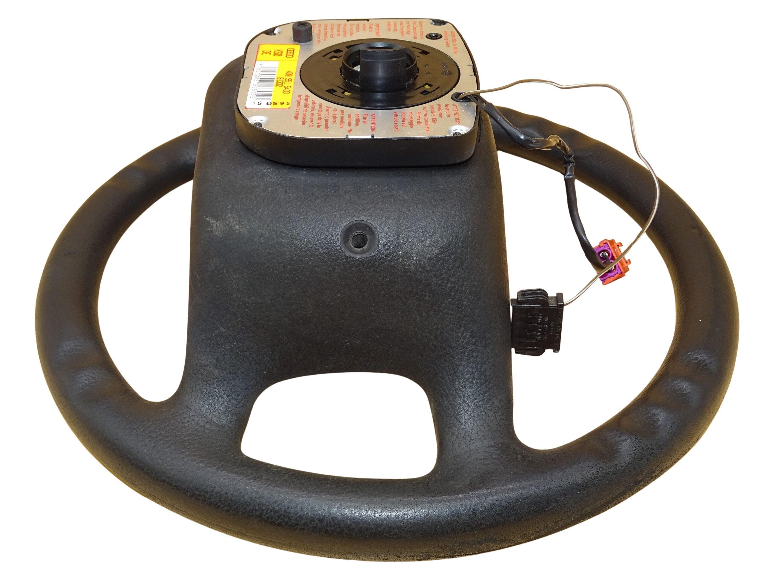 4A0419091AB+4D0951543D Audi 80 90 B3 B4 Cabrio Coupe Typ89 A4 B5 A6 C5 Lenkrad 4-Speichen mit Schleifring Airbag – Bild 11