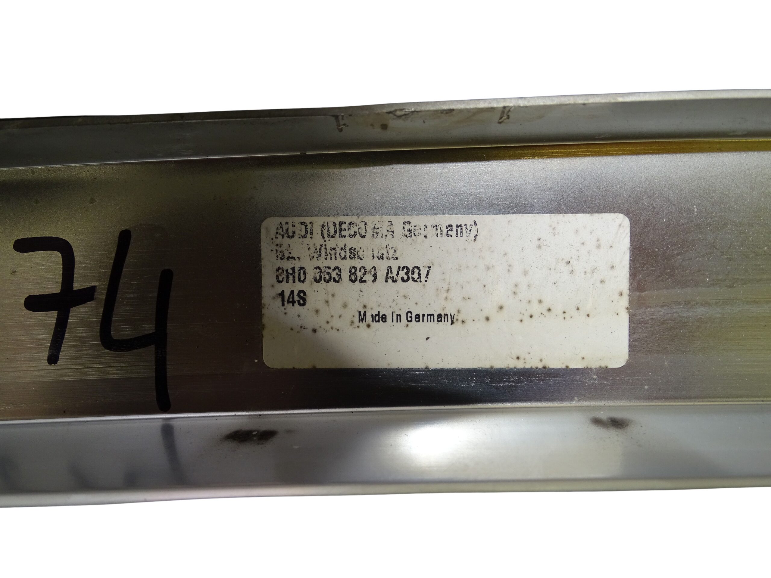 8H0853829A Audi A4 S4 Cabrio Alu Abdeckung oben Windschutzscheibe Aluwindschutz – Bild 9