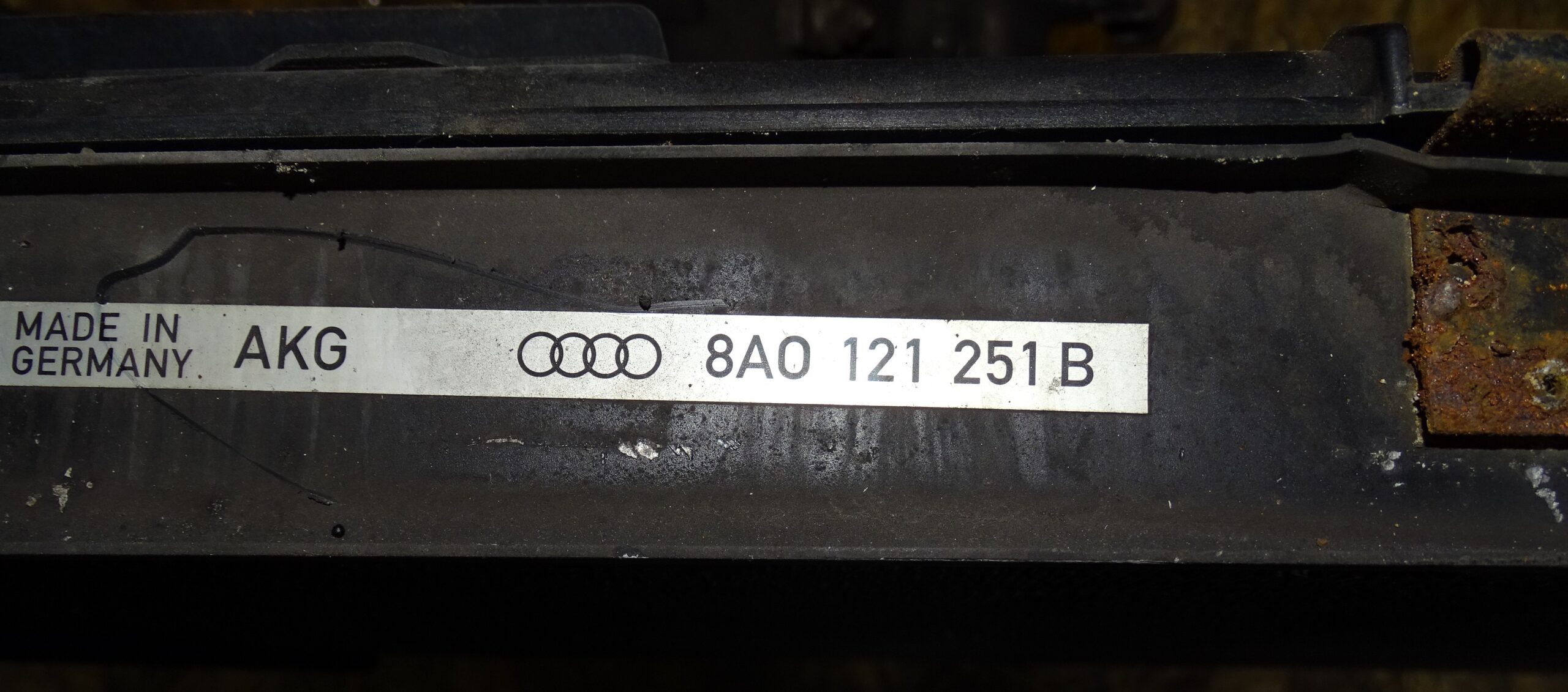8A0121251B Audi 80 B4 Avant Coupe Cabriolet Typ 89 Wasserkühler Ölkühler Kühler mit Elektrolüfter – Bild 7