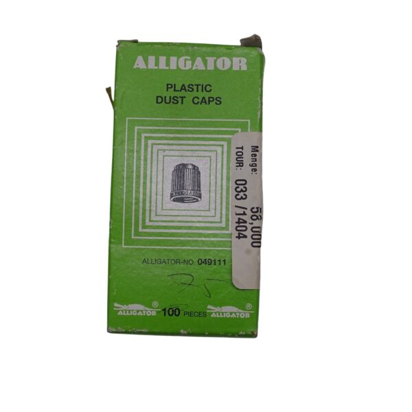 049111 Alligator Ventilklappen PVC Schwarz Box 75 Stück