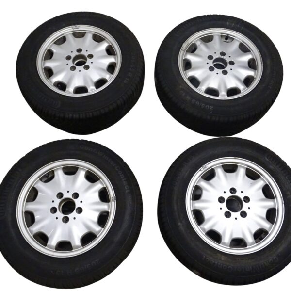 2104010102 Mercedes-Benz E-Klasse W210 Alufelgen Satz Silber 7x15 Zoll ET37, LK 5x112