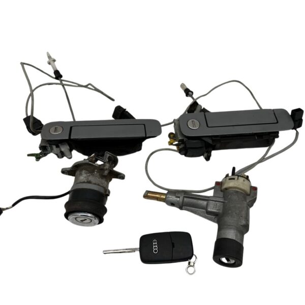 Audi Cabrio Typ89 Schloss Set Heckklappe / Zündschloss / Türgriffe mit Schlüssel