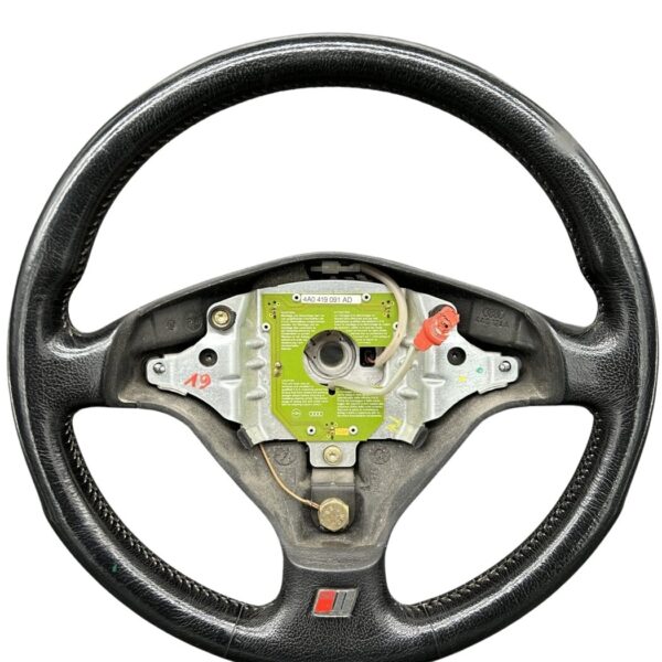 4A0419091AD Audi 80 Cabrio/Coupe Typ 89 A3 8L A4 B5 A6 4B Lederlenkrad S-Line 3-Speichen