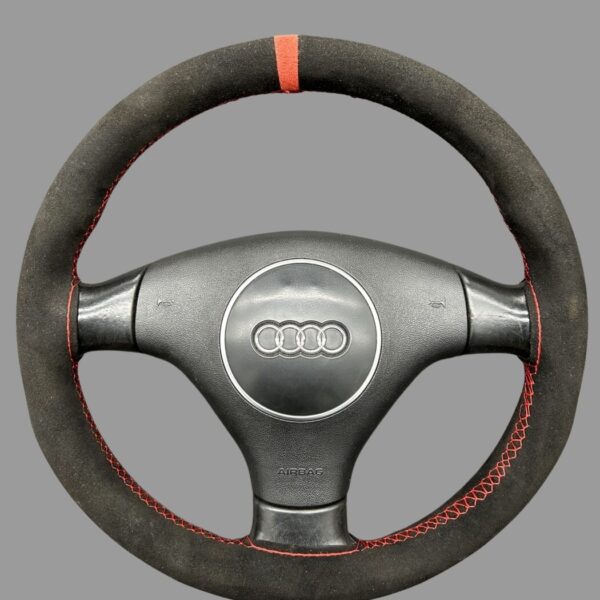 8P0419091H + 8E0880201AT Audi A3 8P Sportlenkrad mit Airbag 3-Speichen Schwarz mit Veloursüberzug