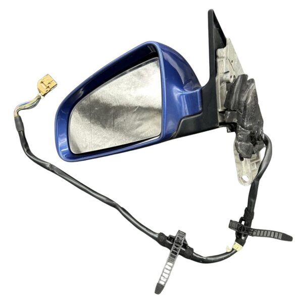 8E0857507B Audi A4 B6 Cabrio Außenspiegel vorne links blau Lackcode LZ5G