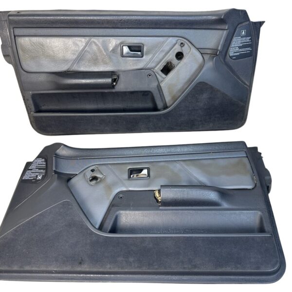 8G0867105A+8G0867106A Audi 80 Cabrio Typ 89 Türverkleidung Leder Grau Akoya-Mineral