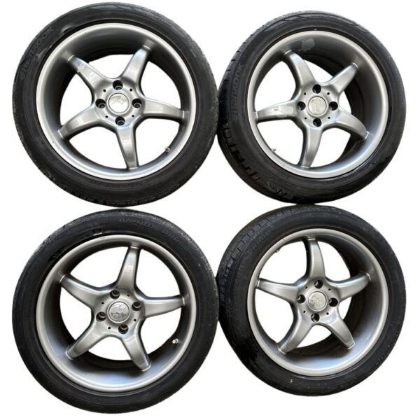 SMC A75017 Alufelgen Satz 5-Speichen Grau 7,5J x 17 Zoll ET 35, LK 4x108