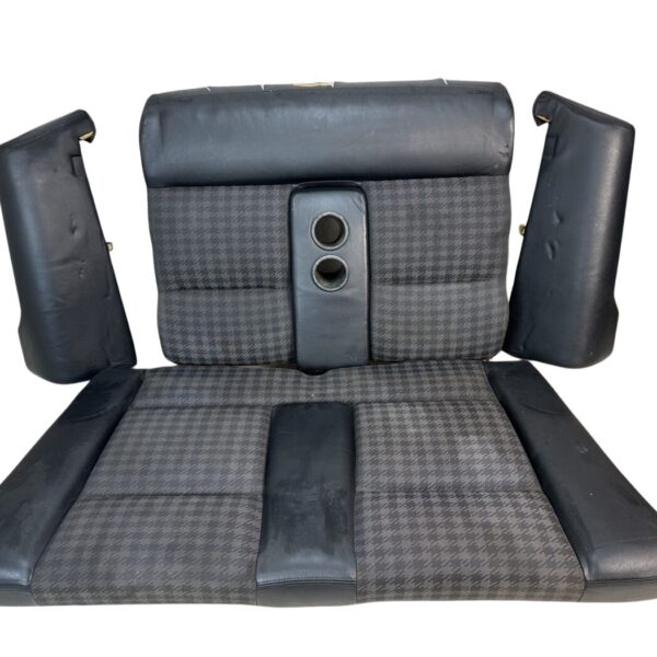 Audi 80 Cabrio Typ 89 Rücksitzbank Teilleder Schwarz/Grau Kariert