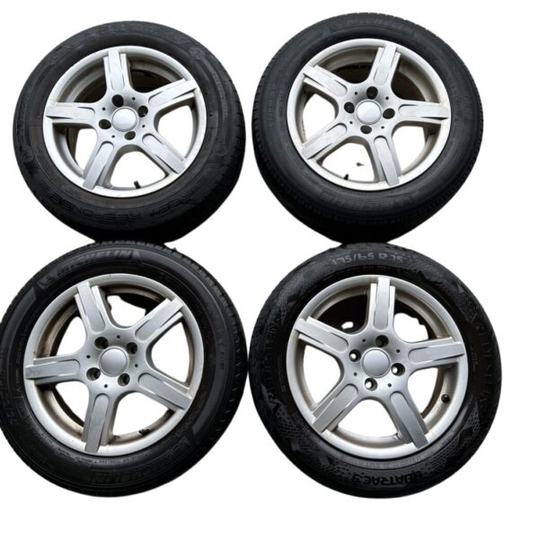 Brock Alloy RCD10-605 Alufelgen Satz 5-Speichen Silber 6Jx15 Zoll,ET45, LK 4x100