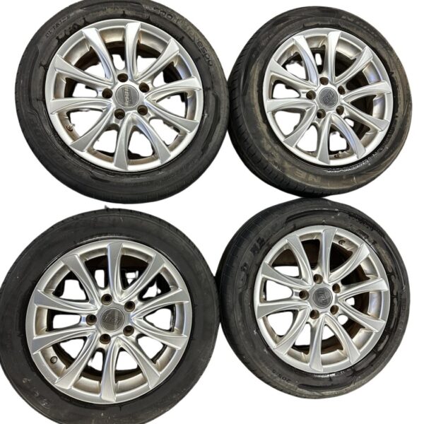 ICW BI706 Alufelgensatz 10-Speichen Grau 7Jx16 Zoll ET 45, LK 5x112