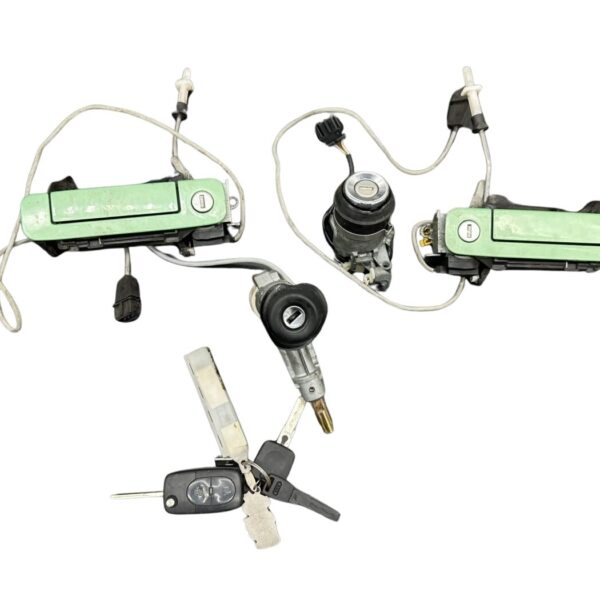 Audi Cabrio Typ89 Schloss Set Heckklappe / Zündschloss / Türgriffe Paradiesgrün LY6K mit Schlüssel