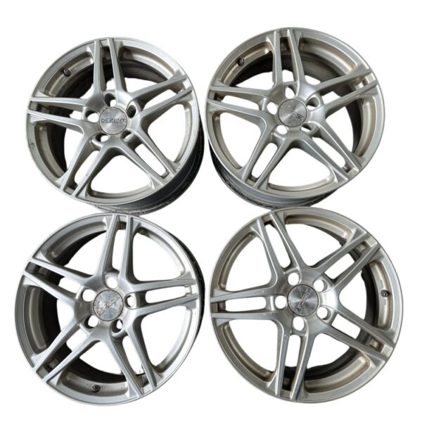 7,5Jx17 Zoll ET35, LK 5x112 Alu-Design Dezent Alufelgen Satz 10-Speichen Silber TRB7