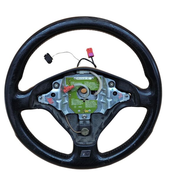 4A0419091AD+4D0951543D Audi 80 Cabrio, Coupe, A4 B5, A6 C4, A8 D2 Sportlenkrad 3-Speichen S-Line Lenkrad schwarz