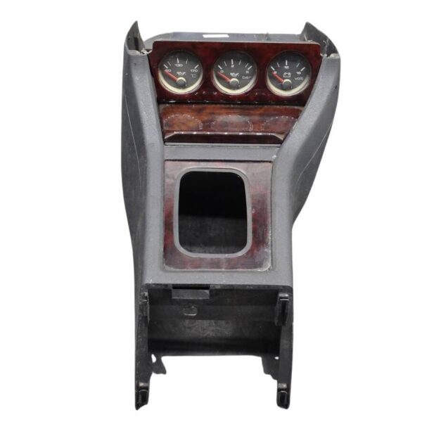 8A1863243 8A1919214C Audi 80 B4/Coupe/Cabrio Typ 89 Mittelkonsole schwarz mit Zusatzinstrument und Aschenbecher holzfarben