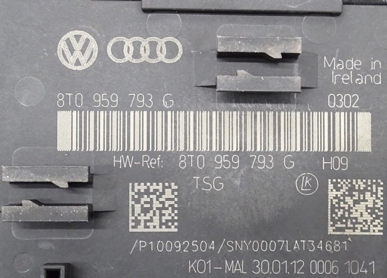 8T0959793G Audi A4 B8 A5 8T Steuergerät Fensterheber Tür vorne links – Bild 3