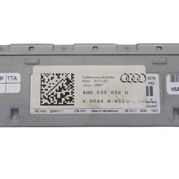 4G0035056D Audi A4 B8 A5 8T 8F Steuergerät Navigationssystem Radio