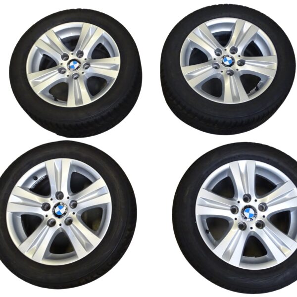 6779696-14 Original BMW Felgen 1er E81 E82 E87 mit 205/55 R16 Winterreifen 7Jx16 5x120 ET44