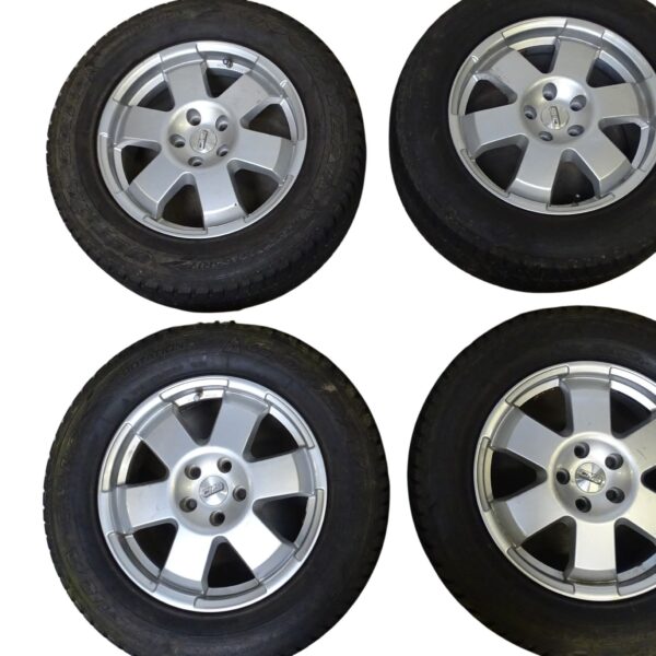 4x KBA45687 CMS Alufelgen Audi 7,5x17H2 ET55 mit Narbendeckel und Winterreifen