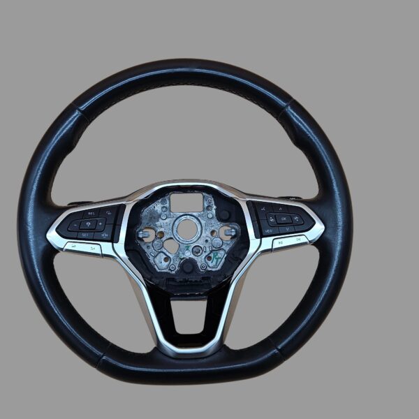 2GM419089T Original VW Passat B8 T-Cross Caddy Multifunktionslenkrad Leder Lenker schwarze Naht