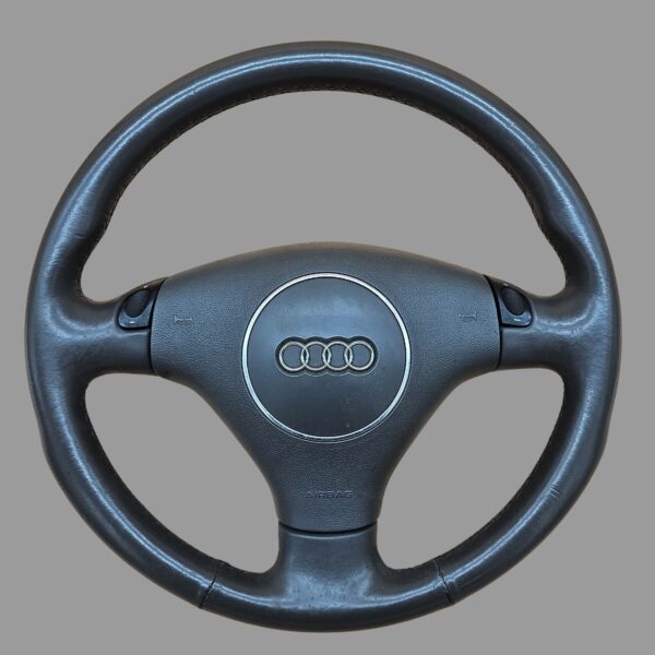 8E0419091BA 85D AUDI A4 S4 8E Cabrio 8H B6 3-Speichen Multifunktionslenkrad Lederlenkrad Lenkrad Grau