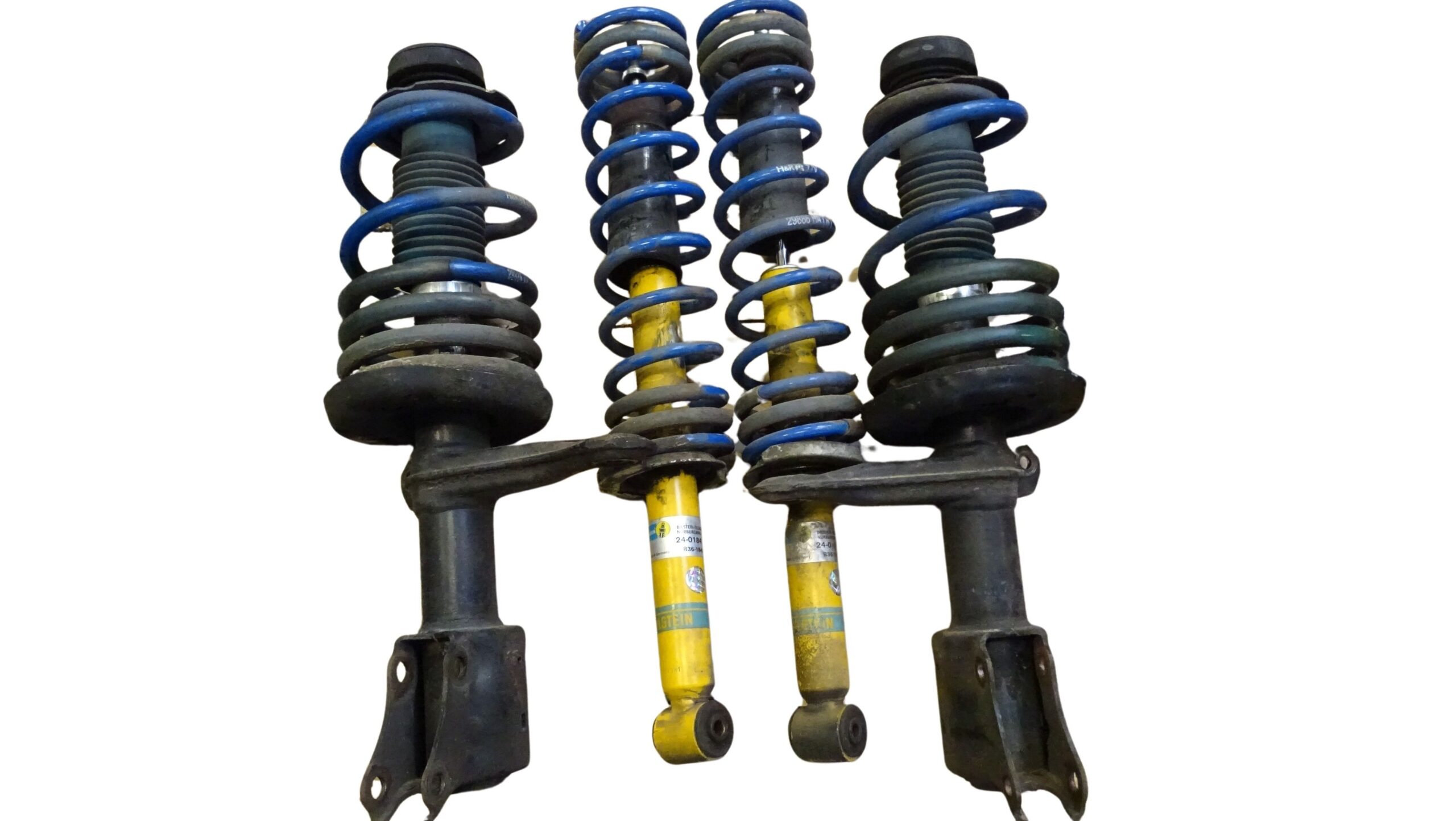 H&R Fahrwerksatz Federn für Audi 80 Cabrio Cabriolet Typ 89 mit Bilstein Dämpfer