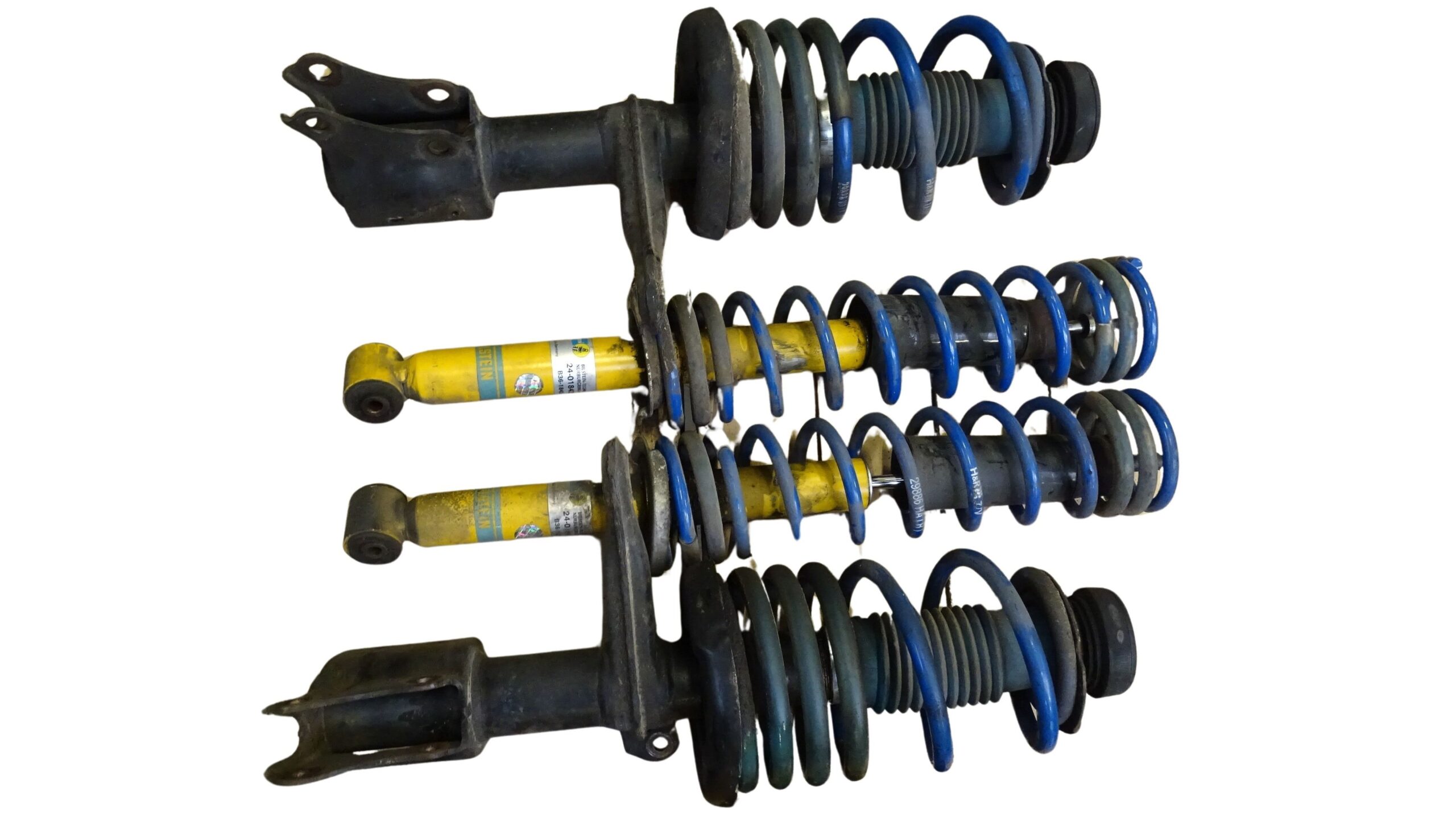 H&R Fahrwerksatz Federn für Audi 80 Cabrio Cabriolet Typ 89 mit Bilstein Dämpfer – Bild 2