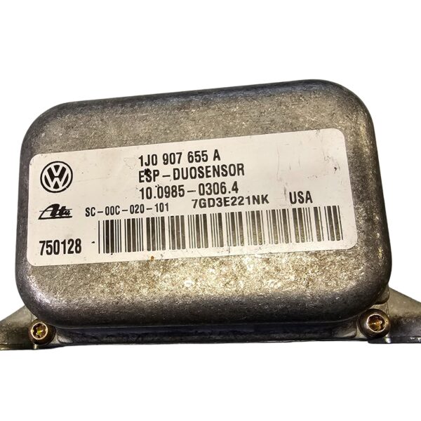 1J0907655A Original Audi VW Seat ESP Sensor Duosensor Drehratensensor Kombi-Sensor für Beschleunigung und Drehrate