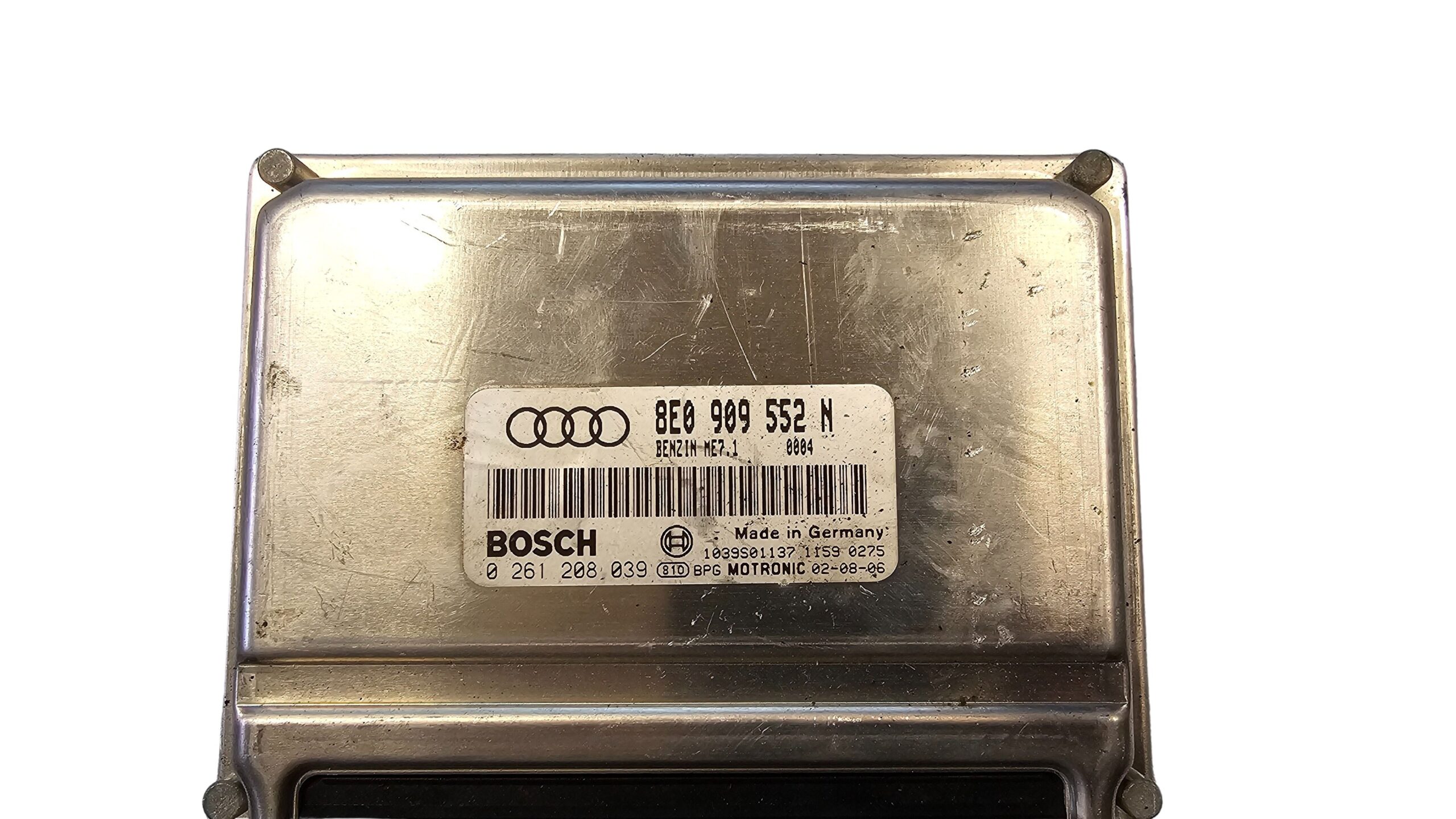 8E0909552N Audi A4 B6 8E Cabrio 8H 2.4 V6 170PS BDV Motorsteuergerät Steuergerät – Bild 2