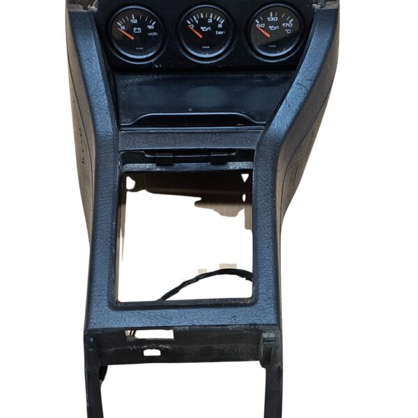 8A1863243 Audi 80 B4 / Coupe / Cabrio Typ 89 Mittelkonsole schwarz mit Zusatzinstrument und Aschenbecher Schwarz Alte Version