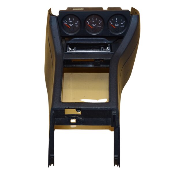 8A1863243D+8A1919214C Audi 80 90 B3 B4 Cabrio Coupe Typ 89 Mittelkonsole mit Zusatzinstrumenten Aschenbecher Schwarz