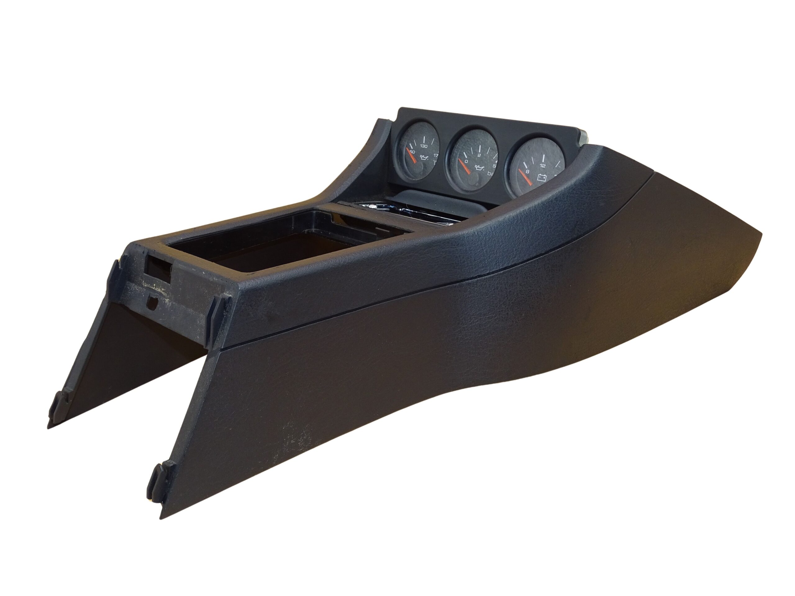 8A1863243D+8A1919214C Audi 80 90 B3 B4 Cabrio Coupe Typ 89 Mittelkonsole mit Zusatzinstrumenten Aschenbecher Schwarz – Bild 2