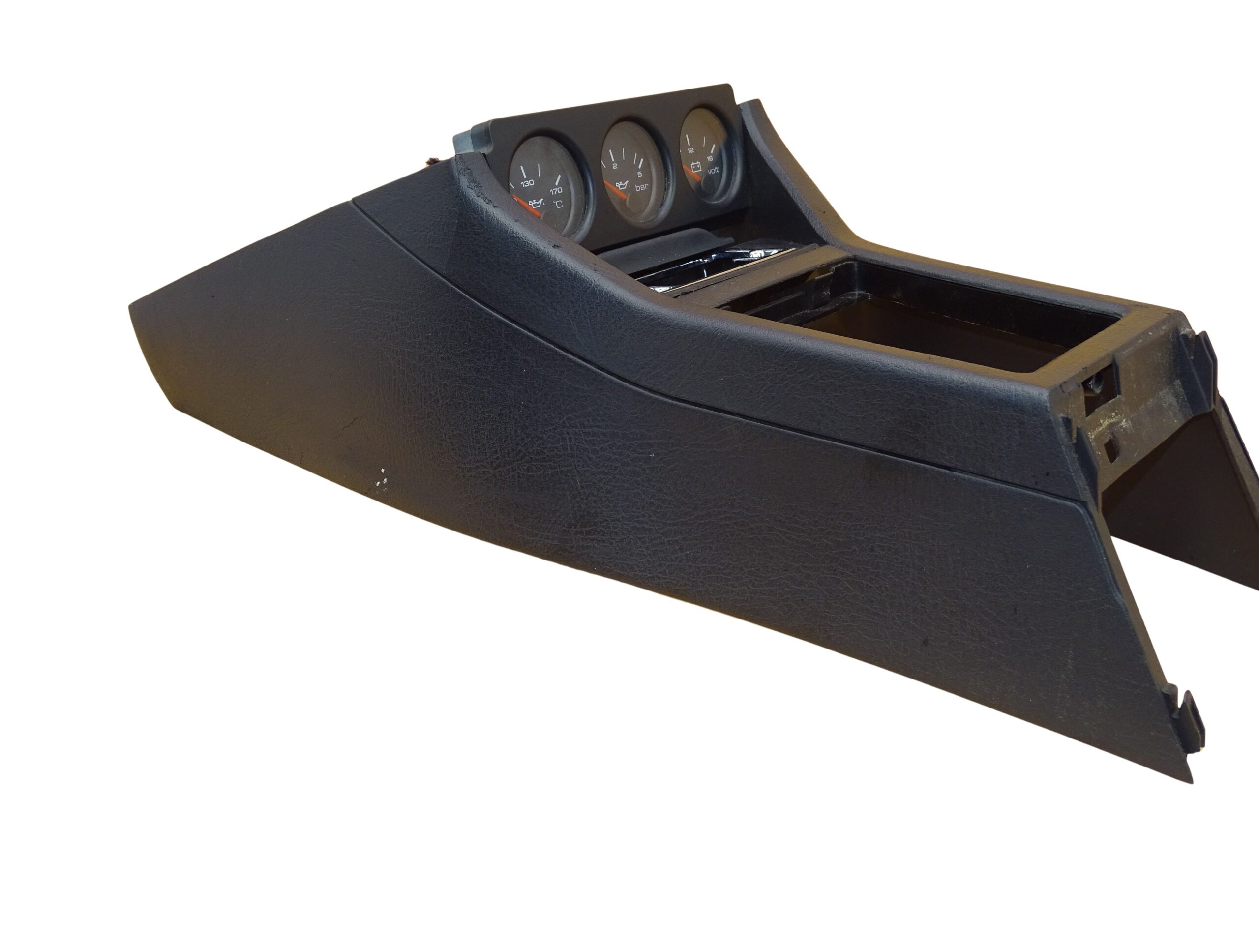 8A1863243D+8A1919214C Audi 80 90 B3 B4 Cabrio Coupe Typ 89 Mittelkonsole mit Zusatzinstrumenten Aschenbecher Schwarz – Bild 3