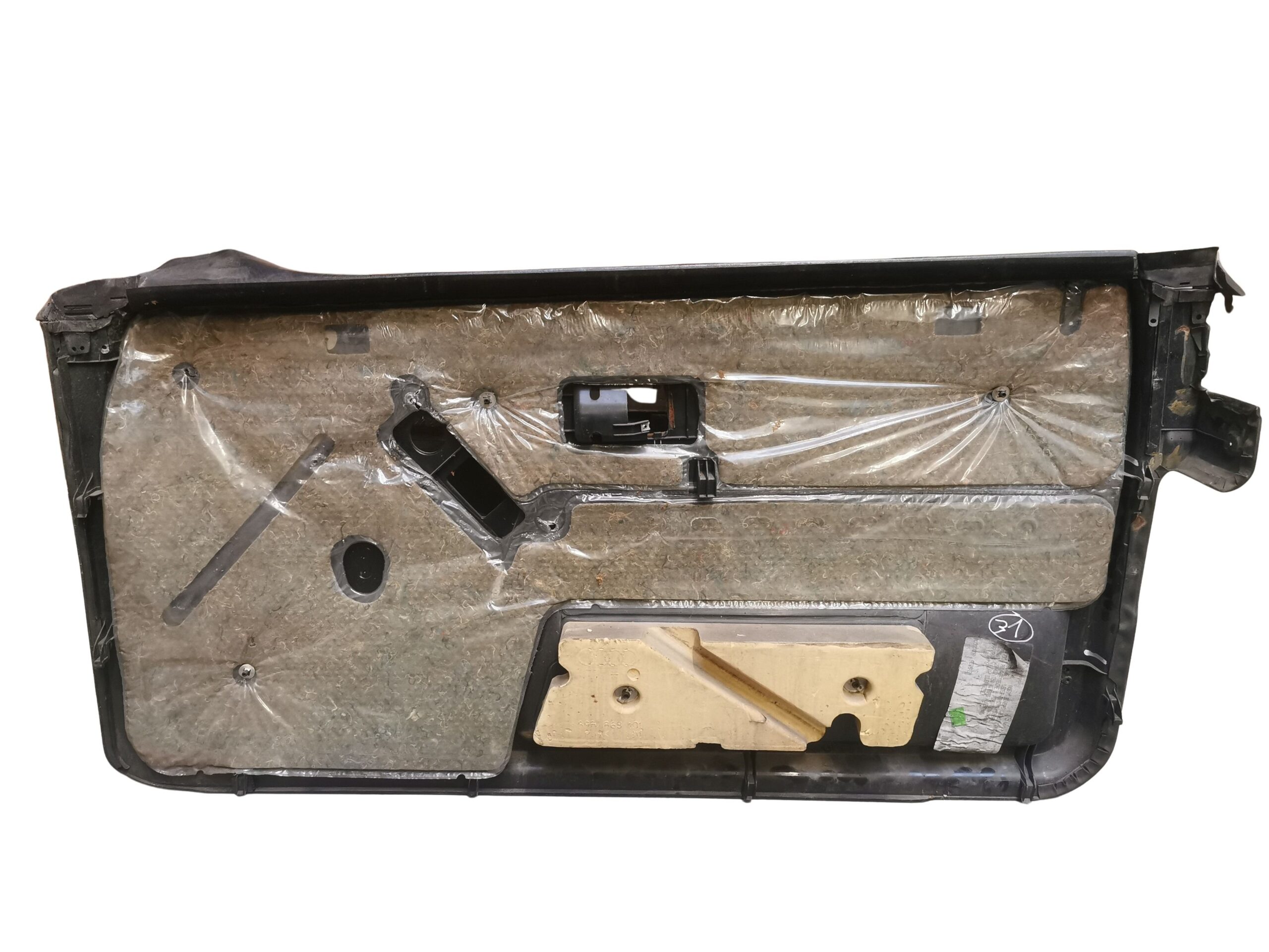 8G0867105A Audi 80 Cabrio Typ 89 Türverkleidung vorne Links Leder Grau – Bild 5
