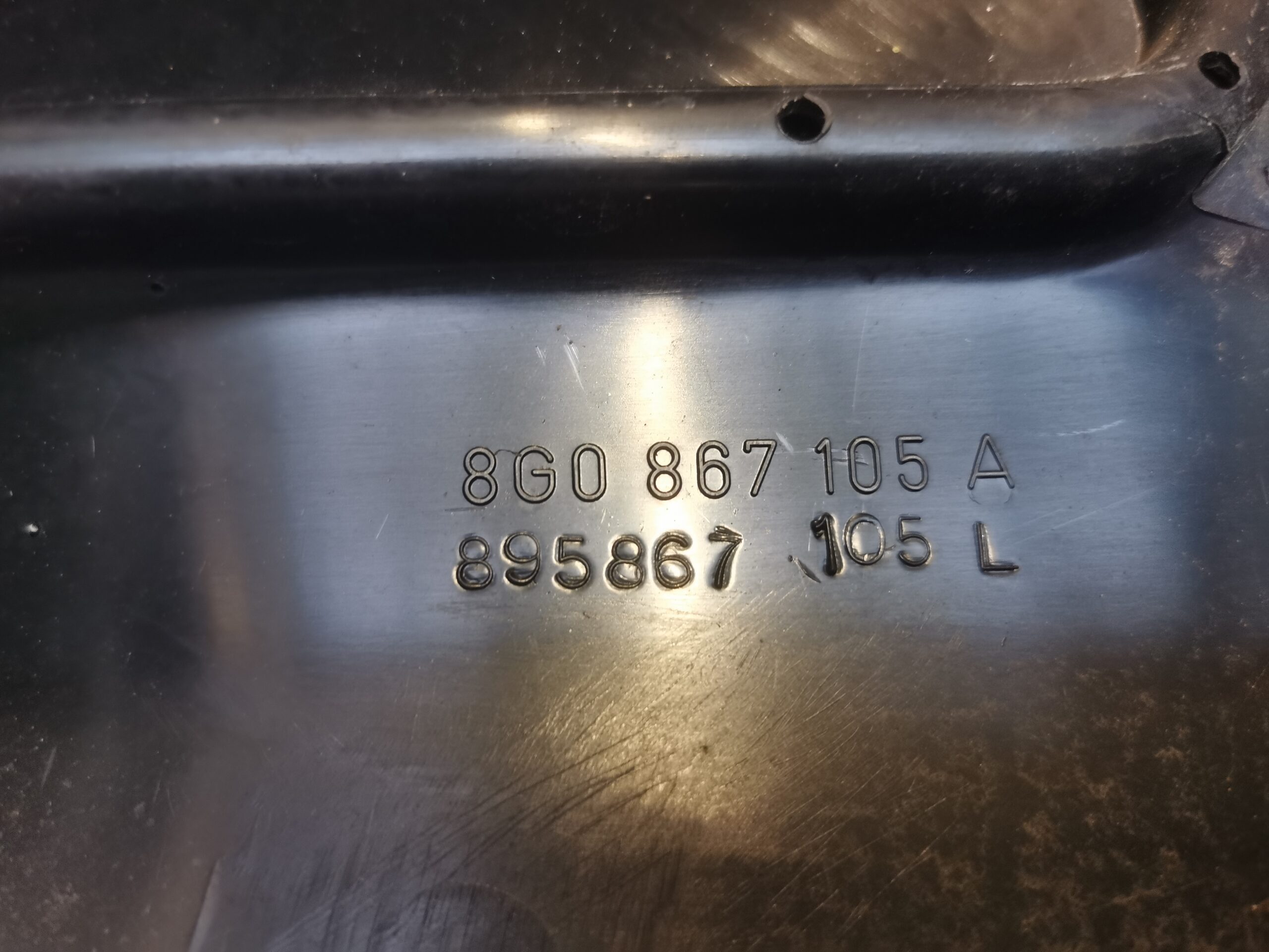 8G0867105A Audi 80 Cabrio Typ 89 Türverkleidung vorne Links Leder Grau – Bild 7