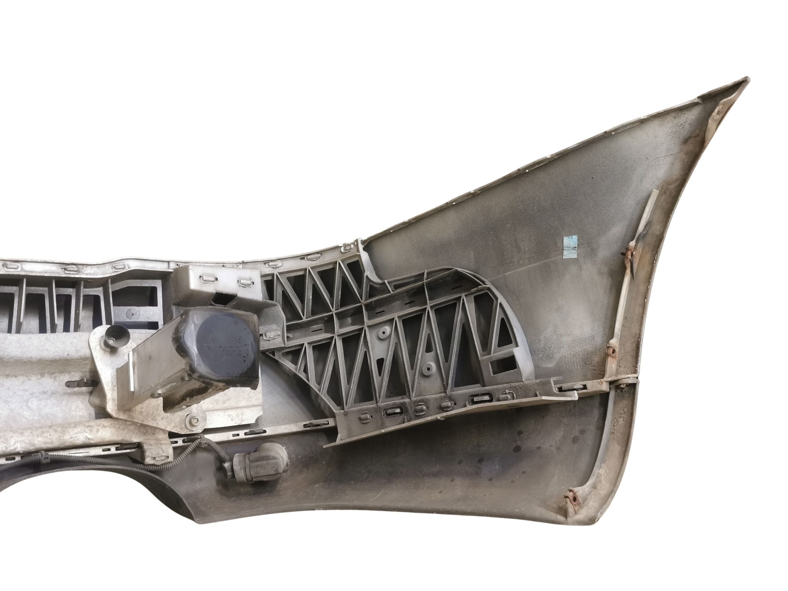 8D5807301AA Audi A4 B5 Limo Stoßstange Stoßfänger Hinten Silber LY7W – Bild 7