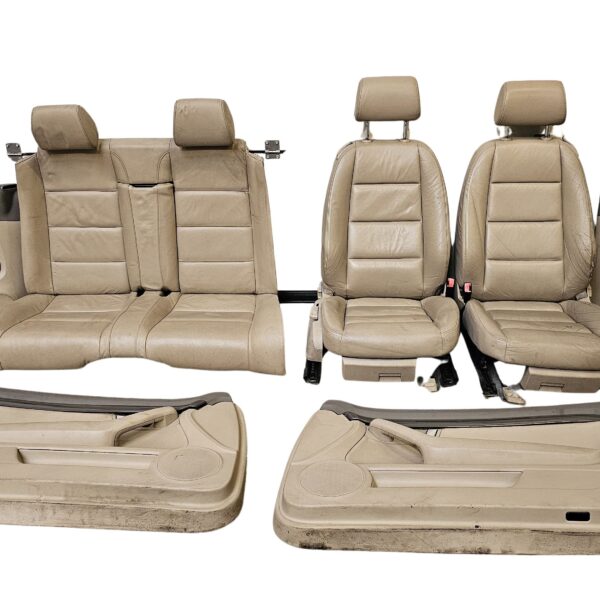 Audi A4 B6 Cabrio Innenausstattung Ausstattung Leder Lederausstattung Sitz Sitze Beige