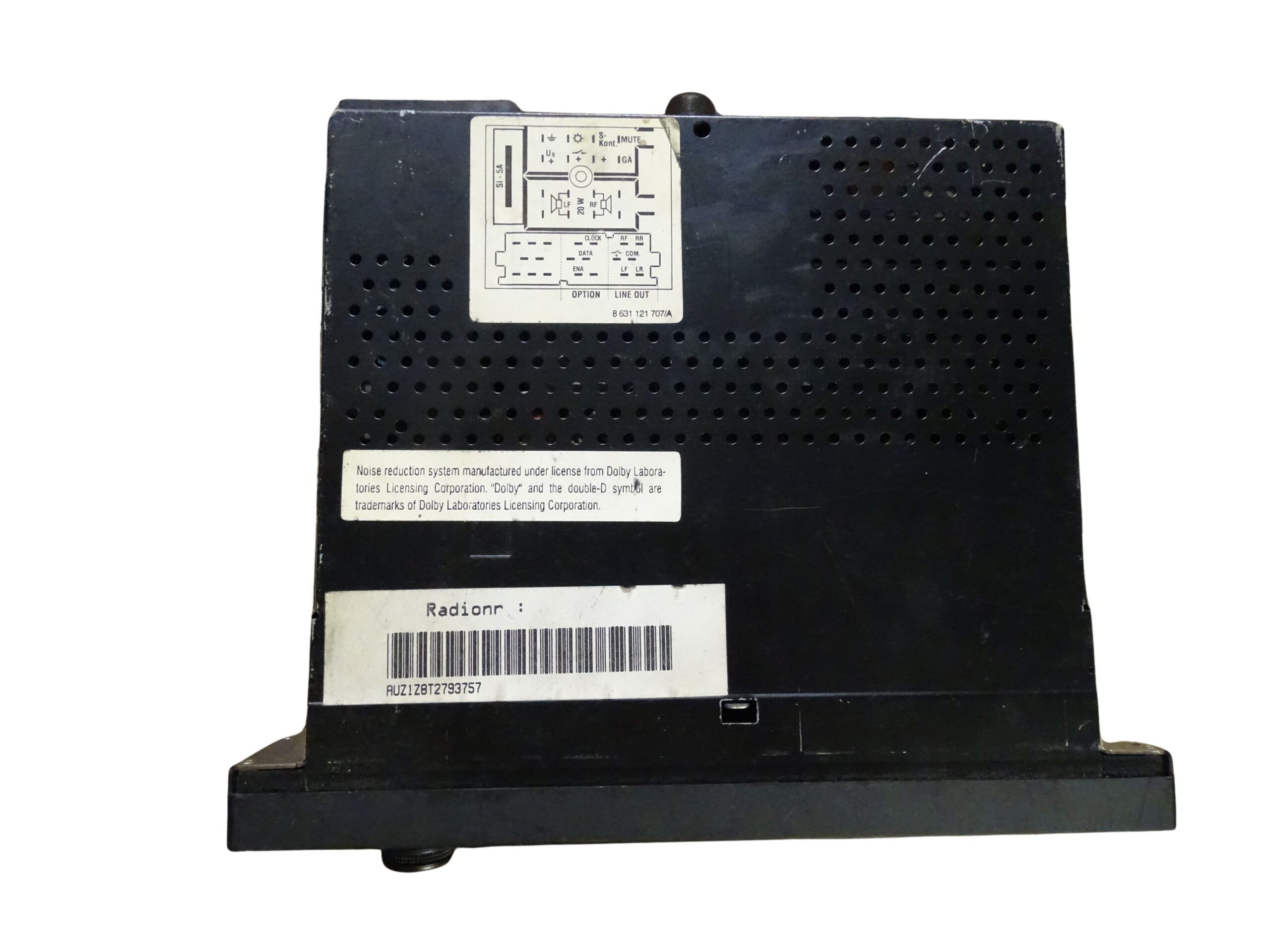 8A0035186 Audi 80 Cabrio Coupe Typ89 Autoradio Gamma CC Blaupunkt Kassetten-Radio 213mm Breite – Bild 3