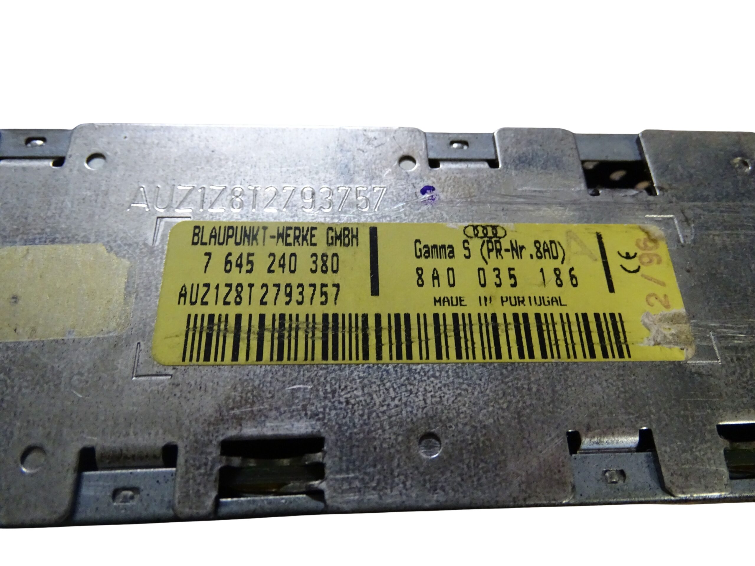 8A0035186 Audi 80 Cabrio Coupe Typ89 Autoradio Gamma CC Blaupunkt Kassetten-Radio 213mm Breite – Bild 8