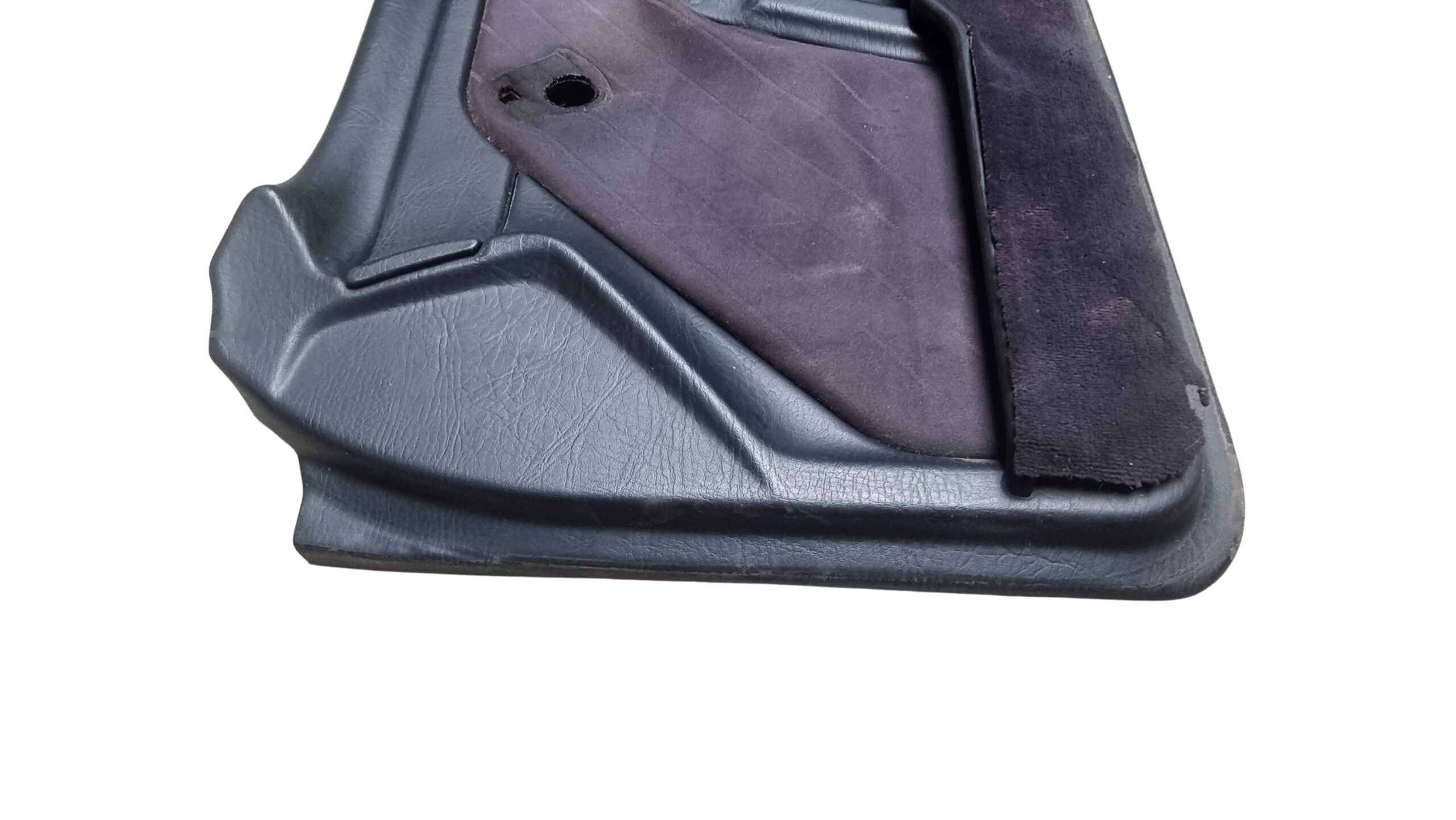 895868102 Audi 80 Cabrio Typ 89 Beifahrerseite Türverkleidung Grau Blau / Stoff – Bild 3